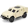 BGHSCA 1:36 JLTV veicolo blindato Diecast Auto Modelli Giocattoli, Raccolta Diecast Pull Back Giocattolo del veicolo militare per i bambini (Beige)