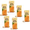 True Gum True® Mints | Caramelle Senza Zucchero Arancia | Piccole Caramelle Gusto Arancia | Astuccio Pastiglie Arancia - 6 x 13 Gr