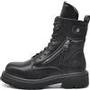 IF FASHION Stivali Stivaletti Anfibi Scarpe da Donna Con Platform Zip Cerniera MP731 nero N.40