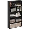 Furinno BASIC Libreria Aperta a 5 Ripiani, Scaffale, Organizzatore Portaoggetti, 16.8 x 60 x 110.9 cm, Espresso