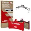 Top Brake pastiglie freni a disco per Hope Tech 3 V4 (Performance - Rosso)