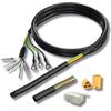 E Bike Power Cavo di ricambio per mozzo motore, 1000 W, 1500 W, 2000 W, MT60, connettore ad anello, spessore 7,5 mm, lunghezza 120 cm