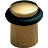 Amig - Fermaporta Cilindrico | Ammortizzatore per Porte | Zamak Resistente | Facile Installazione | Protezione Urti | Ø 28 x 40 mm, Oro, Gomma Nera