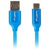Lanberg Cavo Lanberg (USB 2.0 tipo A - USB 2.0 tipo C 1 m colore blu) [CA-USBO-21CU-0010-BL]