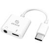 Akasa Adattatore Akasa audio/phono per cuffie e caricabatterie PD da USB-C 3.5mm Bianco