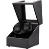 Olvy Caricatore per orologi Olvy per 2 orologi automatici, scatola carica orologi, carica orologi, motore estremamente silenzioso, cuscinetto flessibile per orologi