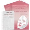 Yargkos Set di 7 maschere per il viso al collagene profonde, idrogel, idrata, migliora l'elasticità, perfeziona i pori, ideale come regalo per le donne
