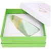 Lia Chahla London Sapone di cristallo infuso con cristallo di avventurina verde a forma di cuore, biologico, vegano, fatto a mano, profumato con franchincenso, regalo per donne (130 g, avventurina