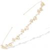 PEVRUAY WeddHuis 1 Pezzi Fascia per capelli da matrimonio, con strass, per matrimonio, con cristalli, per sposa, fiore, tiara
