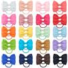 Hideya 40pcs neonate fiocchi per capelli cravatte per capelli nastro in grosgrain elastico per capelli elastico supporto coda di cavallo accessori per capelli per bambini piccoli