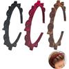 ZAHD 3 PCS cerchietti per capell antiscivolo a doppio strato Double Bangs Hairstyle Hairpin Forcina Per Capelli Con Doppia Frangia Cerchietti Clip per frangia in tessuto per capelli corti lunghi