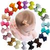 Hideya - Fermagli per capelli a clip per neonate, fiocco piccolo antiscivolo per capelli fini, mini fiocco (Pinwheel-20PCS)