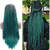 AFBeauty Green Box - Parrucca intrecciata per donne nere, lunga e morbida, con pizzo frontale, realizzata a mano, sintetica, leggera, resistente al calore, per cosplay, 71 cm