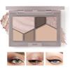 Boobeen 6 Colori Palette Ombretto Nudo, Palette Trucco Ombretto Opaco Luccicante per Trucco Occhi Neutro Smokey Bronzo