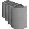 Gedy G-Eye Gettacarta Grigio, Misure e Peso Cestino Bagno: 26,5X19X19 CM & 0,25 kg, Realizzato in Resine Termoplastiche, Pattumiera Bagno Design R&S 100% Made in Italy, 2 Anni di Garanzia