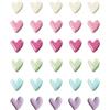 Rainway 30 magneti per frigorifero, a forma di cuore colorato, 3D, forti magneti decorativi per frigorifero, 3D, a forma di cuore, per casa e ufficio, Fridge Magnet, armadietto, lavagna, armadio, 6