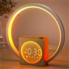 LIORQUE Sveglia Luminosa,Sveglia Con Rumore Bianco E Luce,Timer Di Spegnimento Regolabile, Volume E Luminosità Regolabili, Luce Notturna Con Colori Dinamici, 30 Suoni Per Il Sonno Per Bambini E Adulti