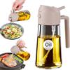 YARRAMATE Spruzzino Olio 2 in 1 per Friggitrice Aria 470 ml (LotusRootRosa) | Dosatore bottiglia e oliera spray da cucina, nebulizzatore per alimenti, accessori spruzzatore, beige