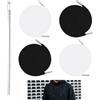 Anrbb Set da 4 Cordini per Pantaloni Tuta e Felpa, Cordone 160 cm con Estremità in Metallo, Laccio per Cappuccio Felpa Nero Bianco, Elastico per Pantaloni Tuta con Ago Infilatore Acciaio Inox Incluso