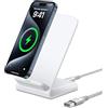 FoBrown Caricatore wireless da 15 W, per Google Pixel 10 Pro XL 9 9a 8 7, caricabatterie wireless per iPhone 17 Pro Max 16 15 14 13 12 11, Samsung Galaxy S25 Ultra S24 FE S23 S21