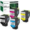 Greenjob CS317 CX317 Cartucce Toner Compatibili con Stampante Lexmark CS317dn CX317dn CS417dn CX417de CS517de CX517de (3000 Pagine BK, 2300 Pagine CMY) 71B20K0 71B20C0 71B20M0 71B20Y0
