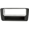 tomzz Audio 2403-060 Coperchio radio in metallo compatibile con Audi A1 8X 8XA dal 2010 nero