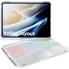 doqo Custodia Tastiera iPad Air 11 & iPad Pro 11 & Trackpad,Rotazione 360° | Digitazione tipo laptop, retroilluminata 7 colori, per iPad Air 11 M4/M3/M2, Air 5/4 & Pro 11 1ª-4ª Gen, Supporto Penna