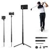 CAMOLO GEEK Bastone da golf magnetico 4 in 1 in alluminio N52 per selfie con picchetto e vite da 1/4, supporto per telefono da golf per registrazione swing da golf, compatibile con Magsafe iPhone 16 15 14 13 12