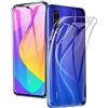 REY - Pack 3X Cover in Gel TPU Trasparente per XIAOMI Mi A3 - MiA3 - XIAOMI CC9e, Ultra Sottile 0,33 mm, Morbido Flessibile, Custodia Silicone