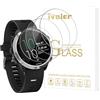 iVoler 4 Pezzi Vetro Temperato per Garmin Forerunner 45 45S 55 245/245 Music / 645/645 Music, Pellicola Protettiva Protezione Schermo Anti Graffio, Durezza 9H, Anti-Impronte, Senza Bolle