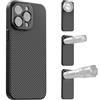 APEXEL Custodia per Telefono con Obiettivo Filettato da 17 mm Compatibile con iPhone 15 Pro, Compatibile con Tutti gli Obiettivi Teleobiettivo e Macro, Passo 0,75 mm, Custodia per Telefono Nera