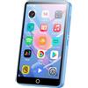 Oilsky Lettore MP3 con Bluetooth e WiFi, Oilsky 80GB 4 pollici Android 9.0 Mp3, 1080P Touchscreen MP4 Player, Portable Music Player con Spotify, Audible, Deezer (Blu)