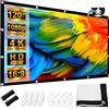 LEORFI Schermo per Proiettore 120 Pollici, LEORFI Telo Proiettore Portatile 16:9 4K Full HD, Anti Rughe Pieghevole, 275x156 cm Schermo Doppia Faccia, Schermo di Proiezione per Esterni per Home theater