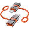 Omivine Adattatore USB C a Lightning, 2 pezzi, adattatore USB C (femmina) a Lightning(spina) 36 W PD cavo di ricarica convertitore per iPhone 14 13 12 11 X Pro Max Air Mini, iPod, non per OTG/Audio