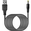 RGBS Cavo adattatore da USB a jack a barilotto 5 V 1 A (DC 2,0 x 06 mm, DC 2,5 x 0,7 mm, CC 3,5 x 1,35 mm, CC 4,0 mm x 1,7 mm, CC 5,5 x 2,1 mm a scelta) (DC 4,0 mm x 1,7 mm 200 cm)