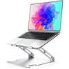 Glangeh Supporto PC Portatile Alluminio, Laptop Stand Multi-Angolo Regolabile Ergonomico, Porta PC Ventilato Raffreddamento Compatibile con MacBook Pro Air Tutti i Laptop 10-16