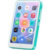 Oilsky Lettore MP3 con Bluetooth e WiFi, Oilsky 80GB 4 pollici Android 9.0 Mp3, 1080P Touchscreen MP4 Player, Portable Music Player con Spotify, Audible, Deezer (Ciano)