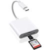AXFEE Lettore di Schede SD, 2 in 1 Adattatore USB C, Lettore di Schede di Memoria TF Compatibile con Dispositivi di Tipo C Come Samsung, Huawei, MacBook, laptop, Tablet