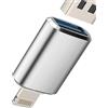 Kefiany Adattatore Lightning a USB Cavo 3.0 OTG per iPhone 14 13 Pro MAX Certificato MFI per Apple per iPad Lettore Schede Foto, Digitale Fotocamera Connettore Accessori Connessione Tastiera Mouse Stick