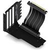EZDIY-FAB Supporto Verticale per GPU con Cavo Riser PCIE 4.0,Serie Shield,Estensione Flessibile da 115mm/4.52in,Connettore a 90 Gradi,Compatibile Solo con Slot PCIe Completamente Aperti-Nero-YIHPI344