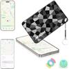AFAITH Localizzatore Android e Apple,Tracker Smart Carta GPS Compatibile con iOS Dov'è/Find My e Google Find Hub,dispositivo anti smarrimento card per Valigie,Borse
