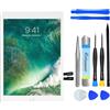 NB+ Touch Screen per iPad 5a generazione 9.7 Schermo di ricambio 2017 Digitizer Adesivo Preinstallato, No Home Button(modello: A1822 A1823 (bianco)