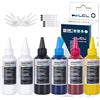 LCL 600ML Ricarica d'inchiostro DTF Premium per stampanti Epson Heat Transfer Film Compatibile con Epson L800 L1800 L805 R1390 4720 I3200 XP600 DX7 DX5 5113 1430 TX800 P400 P408 (100ml x 6, CMYK 2Wh)