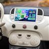 Hikity 4+128G Autoradio Android per Fiat 500 2007-2015 Wireless Carplay 7''IPS Schermo per Auto Android Auto WiFi Touchscreen Bluetooth5.0 GPS SWC Retrocamera