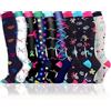 Woplagyreat 10 Paia Calze Compressione Graduata Uomo Calzini Gambaletti Donna Running Elastiche Accessori Socks Compressport Calza Compressive Compression Calzettoni