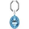 Swarovski Portachiavi 5666644 ovale blu