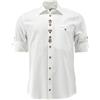 OS Trachten Camicia a maniche lunghe con collo di squalo Molira, bianco, 44/44 IT
