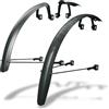 SKS GERMANY SPEEDROCKER - Set di parafanghi XL per bici Gravel, con montanti e doppio spoiler, per pneumatici extra larghi fino a 52 mm, in plastica ad alte prestazioni), colore: Nero