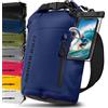 Nordlight Dry Bag Sacca Impermeabile + Custodia per Cellulare + Chiusura Arrotolabile, Tracolla | Zaino Impermeabile Sacca Stagna Borsa | Spiaggia, Canoa, SUP, Immersioni - Navyblue, 20 Litri