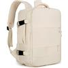 Smallrun - Zaino da viaggio cabina aereo 40x20x25, zaino cabina per Ryanair, borse da viaggio cabina, zaini, zaino da viaggio cabina 20L con presa di carica e tasca, beige, M